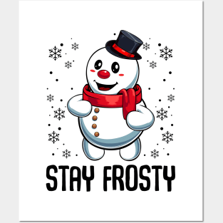 Christmas Snowman Posters and Art